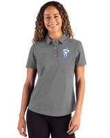 Tennessee Titans Historic Cutter & Buck Advantage Refresh Epic Confidence Recycled Womens Tri-Blend Pique Polo Elemental Grey Front