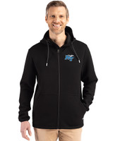 Middle Tennessee Blue Raiders Cutter & Buck Roam Epic Versatility Recycled Mens Full Zip Hooded Jacket Black Front