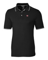 New York Giants Cutter & Buck Advantage Tipped Polo Black Mannequin