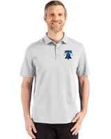 Philadelphia Phillies City Connect Cutter & Buck Advantage Refresh Epic Confidence Recycled Mens Big & Tall Tri-Blend Pique Polo CONCRETE Front