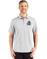 Utah State Aggies College Vault Cutter & Buck Advantage Refresh Epic Confidence Recycled Mens Big & Tall Tri-Blend Pique Polo CONCRETE Front