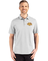 Tennessee Tech Golden Eagles Cutter & Buck Advantage Refresh Epic Confidence Recycled Mens Big & Tall Tri-Blend Pique Polo CONCRETE Front