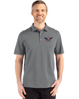 Auburn Tigers College Vault Cutter & Buck Advantage Refresh Epic Confidence Recycled Mens Big & Tall Tri-Blend Pique Polo Elemental Grey Front