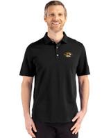 Missouri Tigers Cutter & Buck Advantage Refresh Epic Confidence Recycled Mens Big & Tall Tri-Blend Pique Polo Black Front