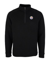 Pittsburgh Steelers Cutter & Buck Mens Coastal Half-Zip Black Mannequin