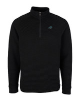 Carolina Panthers Cutter & Buck Mens Coastal Half-Zip Black Mannequin