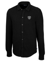 Las Vegas Raiders Cutter & Buck Coastal Shirt Jacket Black Mannequin