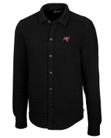 Tampa Bay Buccaneers Cutter & Buck Coastal Shirt Jacket Black Mannequin