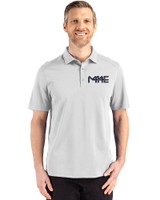 Milwaukee Brewers City Connect Cutter & Buck Advantage Refresh Epic Confidence Recycled Mens Tri-Blend Pique Polo CONCRETE Front