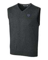 Indianapolis Colts Cutter & Buck Lakemont Sweater Vest Charcoal Heather Mannequin
