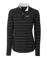 Buffalo Bills Cutter & Buck Womens Long Sleeve Evie Half Zip Black Mannequin
