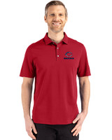 Chicago Bears Americana Cutter & Buck Advantage Refresh Epic Confidence Recycled Mens Tri-Blend Pique Polo Cardinal Red Front