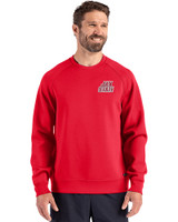 Jacksonville State Gamecocks Cutter & Buck Roam Epic Versatility Recycled Crew Neck Mens Pullover Red Front