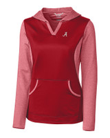 Alabama Crimson Tide Cutter & Buck Womens Tackle Hoodie Cardinal Red Mannequin