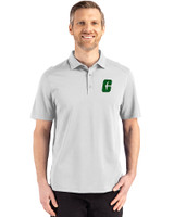 Charlotte 49ers Cutter & Buck Advantage Refresh Recycled Cotton-Blend Pique Mens Polo CONCRETE Front