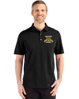 North Carolina A&T Aggies Cutter & Buck Advantage Refresh Epic Confidence Recycled Mens Tri-Blend Pique Polo Black Front