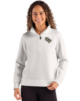UCF Knights - Cutter & Buck Roam Epic Versatility Recycled Womens Quarter Zip Pullover Solitare Front
