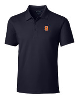 Syracuse Orange Cutter & Buck Forge Polo Mens Tailored Fit Liberty Navy Mannequin