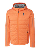 Syracuse Orange Cutter & Buck Mens Altitude Quilted Jacket Satsuma Mannequin