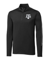 Texas A&M Aggies Cutter & Buck Pennant Sport Half Zip Black Mannequin