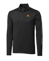 Minnesota Golden Gophers Cutter & Buck Pennant Sport Half Zip Black Mannequin