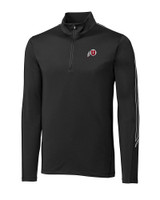 Utah Utes Cutter & Buck Pennant Sport Half Zip Black Mannequin