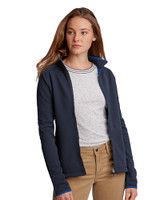 Cutter & Buck Womens Discovery Windblock Jacket Admiral Front