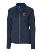 Cleveland Guardians - Cutter & Buck Womens Discovery Windblock Jacket Admiral Mannequin