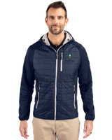 UNC Wilmington Seahawks - Cutter & Buck Rainier Primaloft Mens Eco Full Zip Hybrid Jacket Dark Navy Front