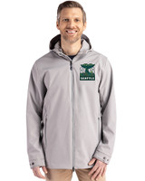 2026 Seattle FIFA World Cup - Cutter & Buck Camano Everyday Stretch Recycled Mens Water Resistant Jacket Polished Medium Gray Front