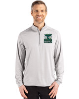 2026 Seattle FIFA World Cup - Cutter & Buck Coastline Eco Epic Comfort Recycled Mens Quarter Zip CONCRETE Front