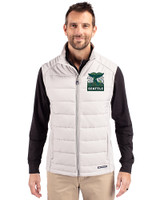 Seattle 2026 Soccer - Cutter & Buck Evoke Recycled Honeycomb Fleece Mens Hybrid Full Zip Vest CONCRETE Front