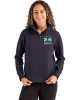 2026 Seattle FIFA World Cup 91���� Roam Epic Versatility Recycled Womens Quarter Zip Pullover Navy Blue Front