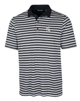 Michigan State Spartans Cutter & Buck Big & Tall Forge Polo Multi Stripe Black Mannequin