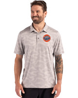 HoustonAstrosCooperstown- Cutter & Buck Coastline Recycled Double Peached Camo Print Mens Polo CONCRETE Front