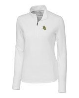 Baylor Bears Cutter & Buck Advantage Tri-Blend Pique Half Zip Womens Top WH_MANN_HG 