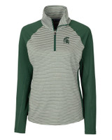 Michigan State Spartans Forge Tonal Stripe Half Zip 1