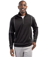 Clique Helsa Performance Knit Mens Half Zip Black Front