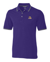 LSU Tigers Cutter & Buck Advantage Tipped Polo College Purple Mannequin