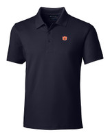 Auburn Tigers Cutter & Buck Forge Polo Mens Tailored Fit Liberty Navy Mannequin
