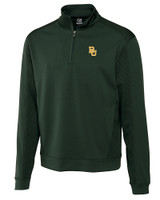 Baylor Bears Cutter & Buck Men's CB DryTec Edge Half Zip Hunter Green Mannequin