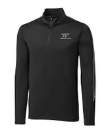 Virginia Tech Hokies Cutter & Buck Pennant Sport Half Zip Black Mannequin