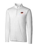 Oklahoma State Cowboys Cutter & Buck Pennant Sport Half Zip White Mannequin