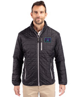 Arizona Diamondbacks City Connect- Cutter & Buck Rainier Recycled Insulated Puffer Mens Big & Tall Full Zip Jacket Black Front
