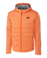 Oklahoma State Cowboys Cutter & Buck Mens Altitude Quilted Jacket Satsuma Mannequin