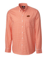 Oklahoma State Cowboys Cutter & Buck Men's L/S League Gingham College Orange Mannequin