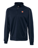 Auburn Tigers Cutter & Buck Big & Tall DryTec Edge Half Zip Navy Blue Mannequin