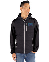 Arizona Diamondbacks City Connect- Cutter & Buck Rainier Recycled Insulated Hybrid Puffer Mens Full Zip Jacket Black Front