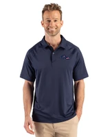 Baltimore Ravens Americana Cutter & Buck Prospect Recycled Featherlight Stretch Mens Big & Tall Sport Polo Navy Blue Front