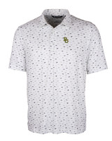 Baylor Bears Cutter & Buck Pike Polo Daub Print White Mannequin